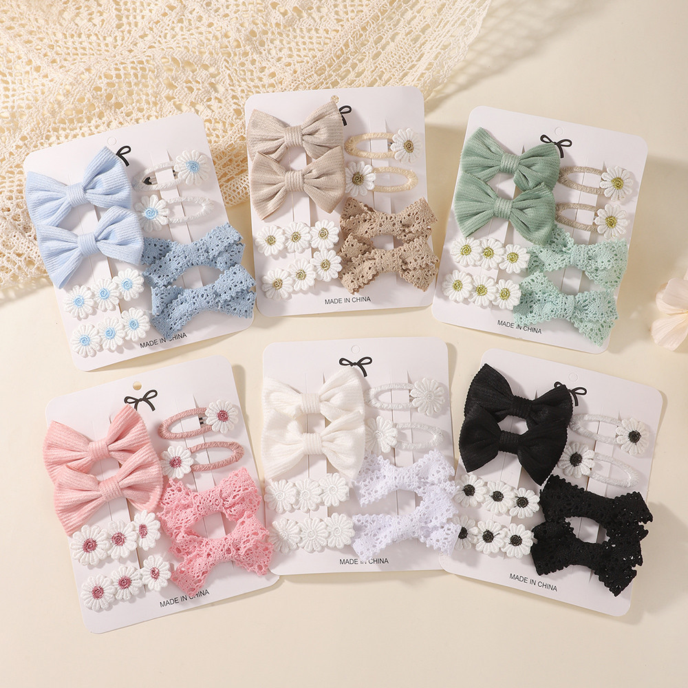 Hair Care Gift Set - JOLLYPASS 8-teiliges Set Süße Schleifen Gänseblümchen