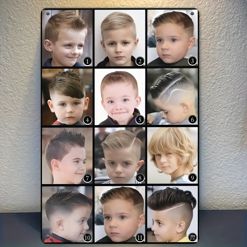 Hair Care Guide - Raumdekoration, Vintage-Schild aus Metall, Eisen für