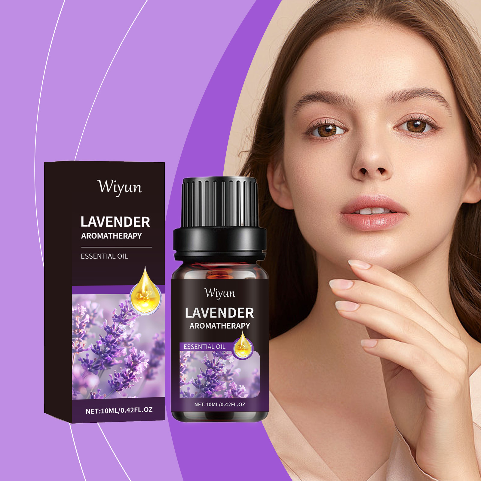 Rosemary Hair Oil - Ätherisches Lavendelöl, feuchtigkeitsspendend, nährend, für Gesicht,