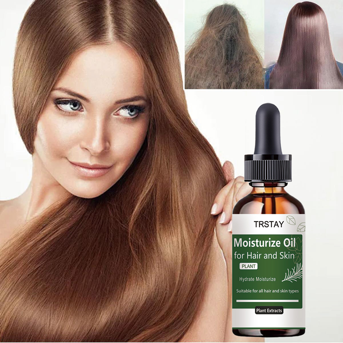 Rosemary Hair Oil - TRSTAY Ätherisches Rosmarinöl, Haar- und Kopfhautstärkung,
