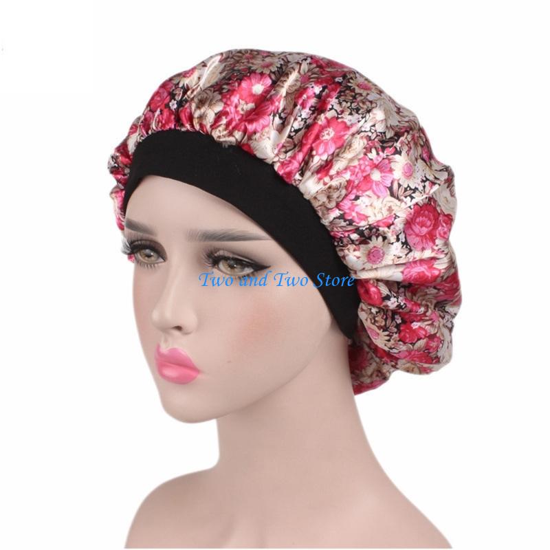 Hair Care Night Routine - HX6F Schlafhaube mit breitem Rand und