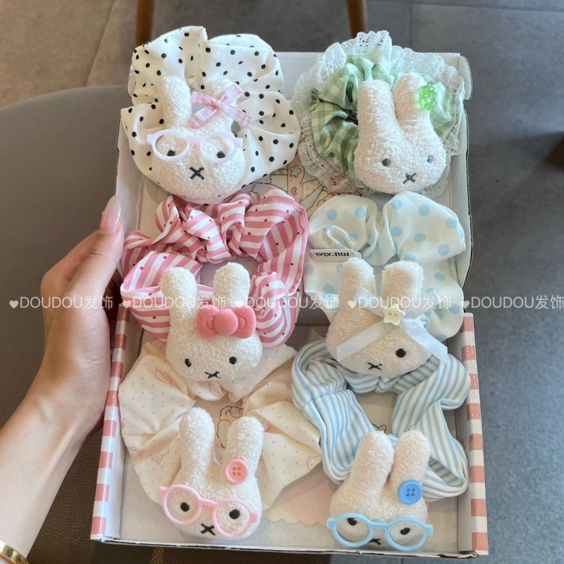 Hair Care Gift Set - Neues Miffy Süßes Haargummi, Voluminöses Haarband,