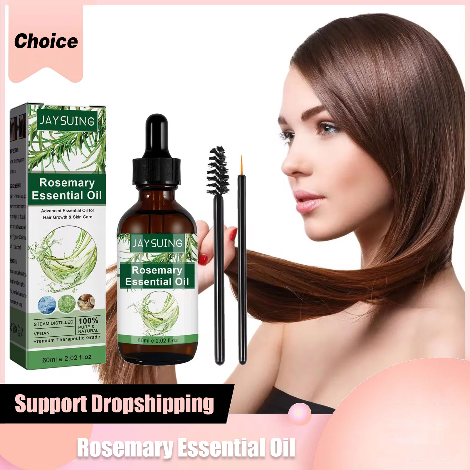 Hair Care For Hair Loss - Ätherisches Rosmarinöl für Haarwachstum, Behandlung von