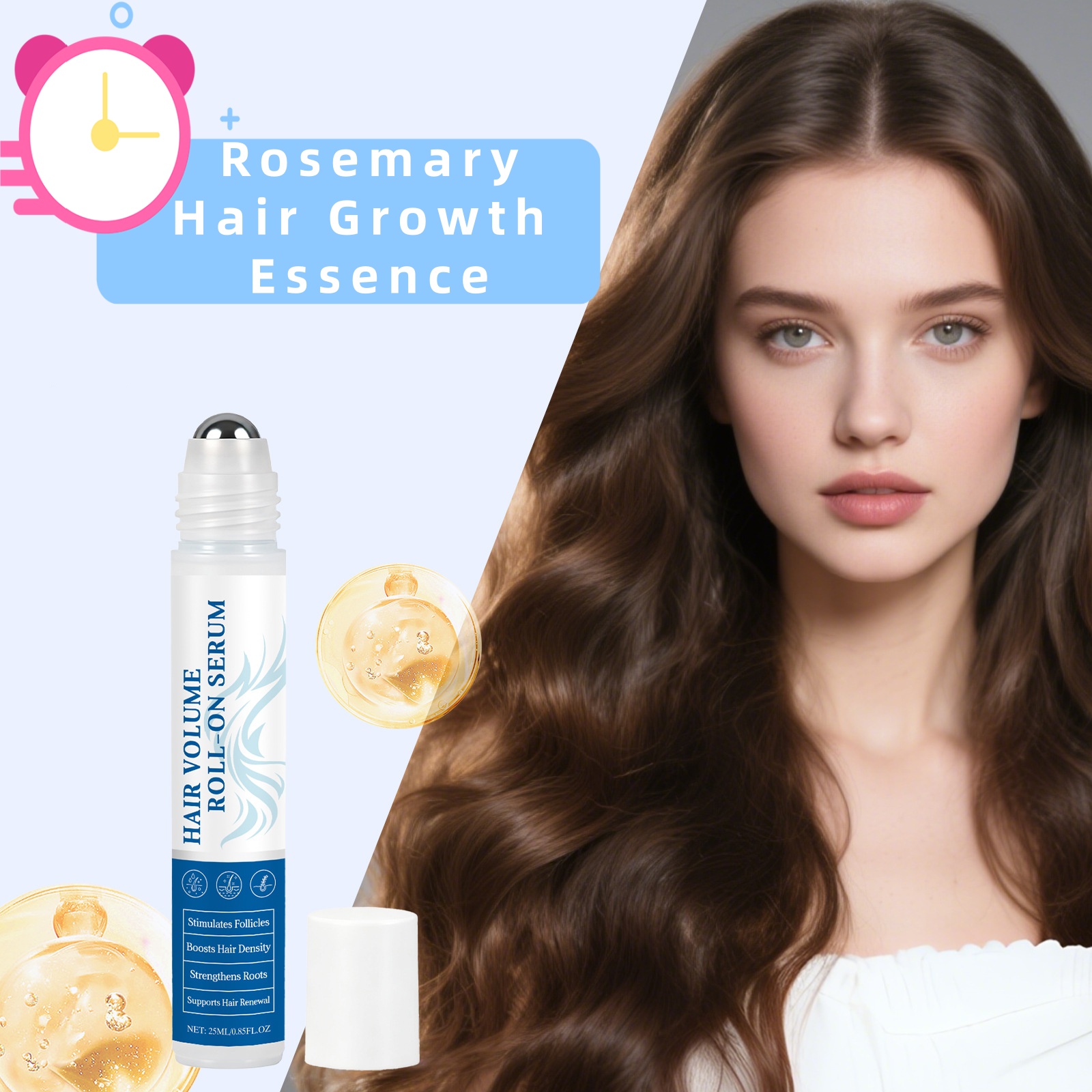 Rosemary Hair Oil - Rosmarin Haarwuchs-Essenzöl zur Kontrolle des Ölansammlens,