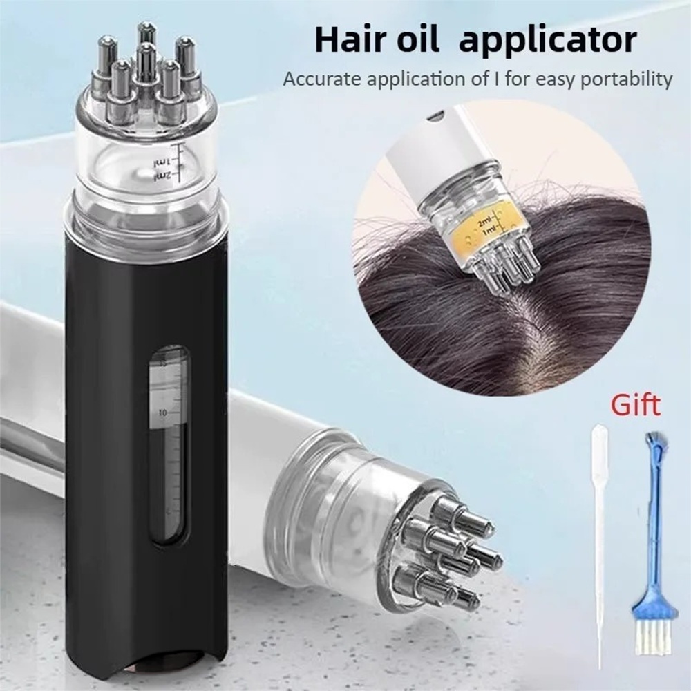 Hair Care For Hair Loss - 1 Stück Haarapplikator Flüssigkeitskamm Mini-Massagegerät Ätherisches
