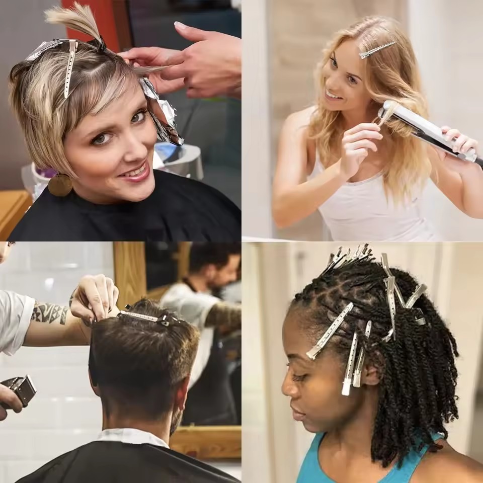 Frau Silber Haar Clips Metall  – Hair Care Guide Bewertung und Preis