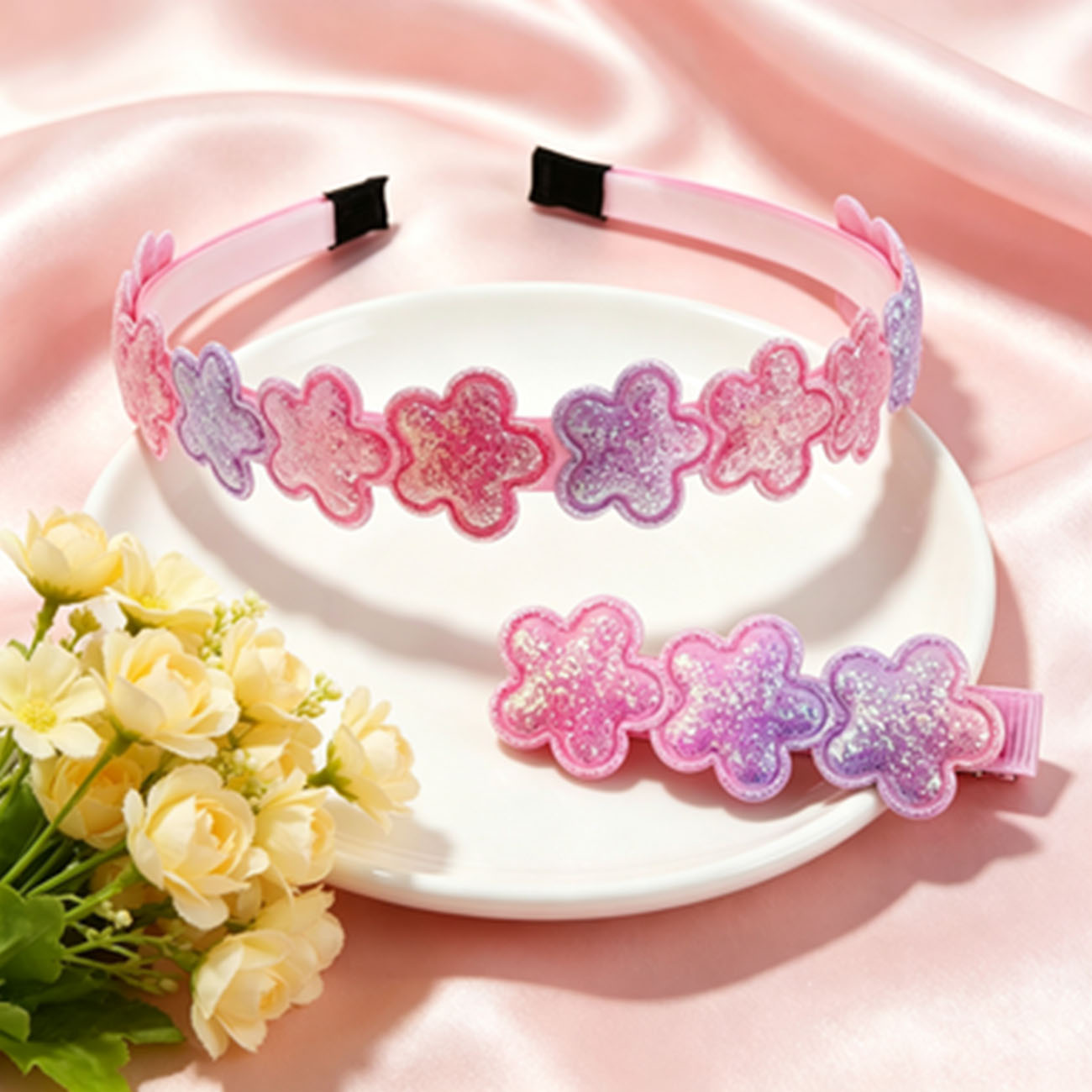 Glitzerndes Blumen-Haarband un – Hair Care Gift Set Bewertung und Preis