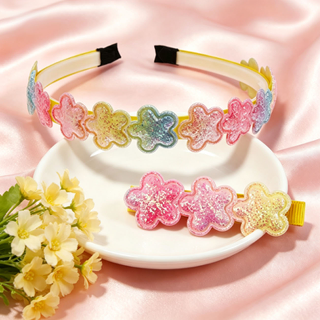 Glitzerndes Blumen-Haarband un – Hair Care Gift Set Bewertung und Preis
