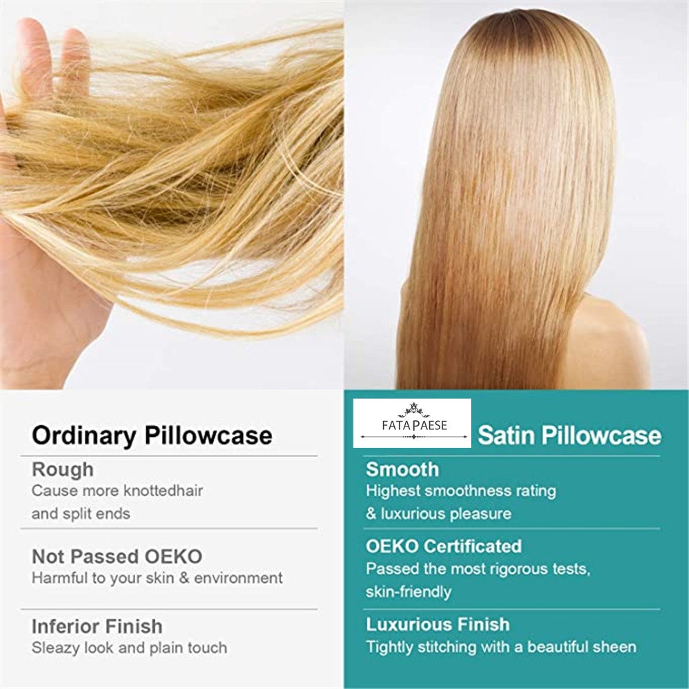 Neue 100% Seidensatin-Kissenbe – Hair Care Hospital Bewertung und Preis